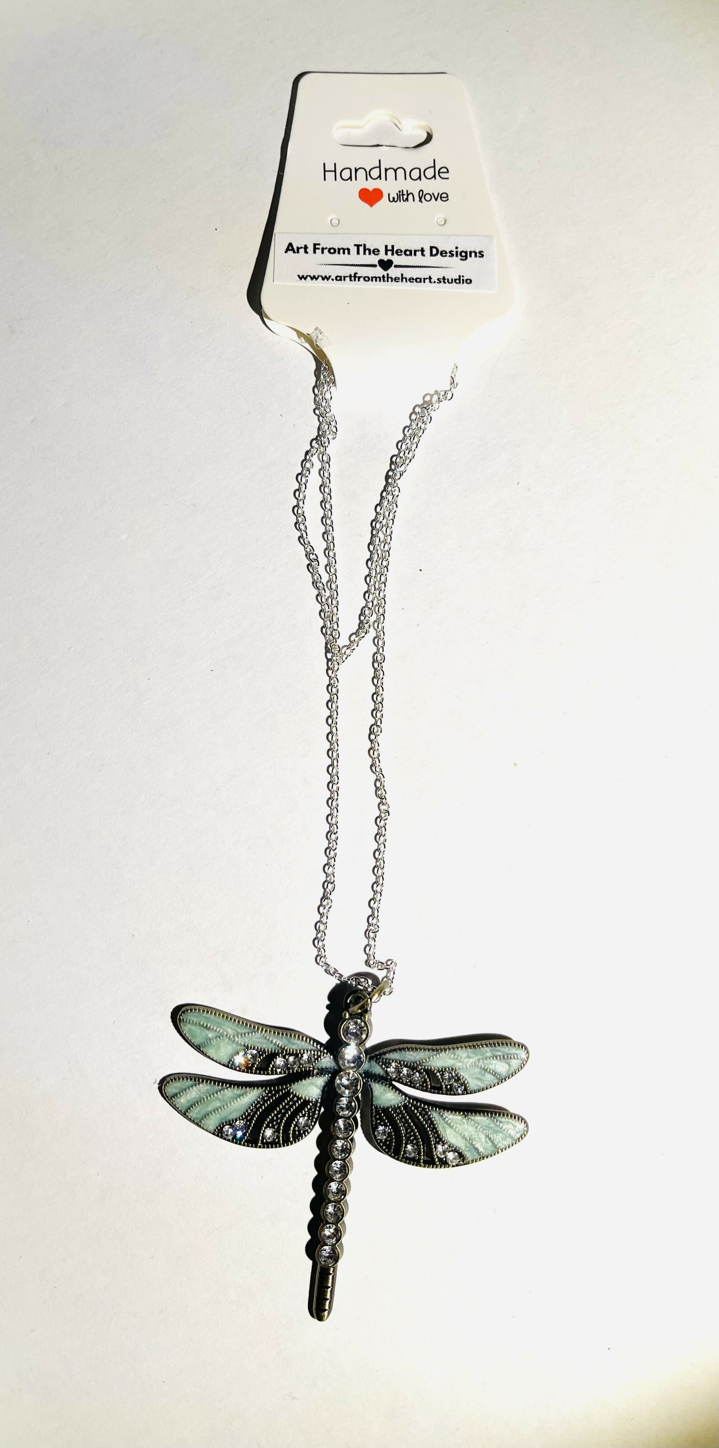 Dragon Fly Crystal Necklace