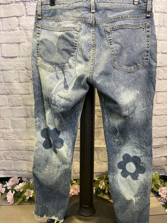 Denim Jean with flower removal color