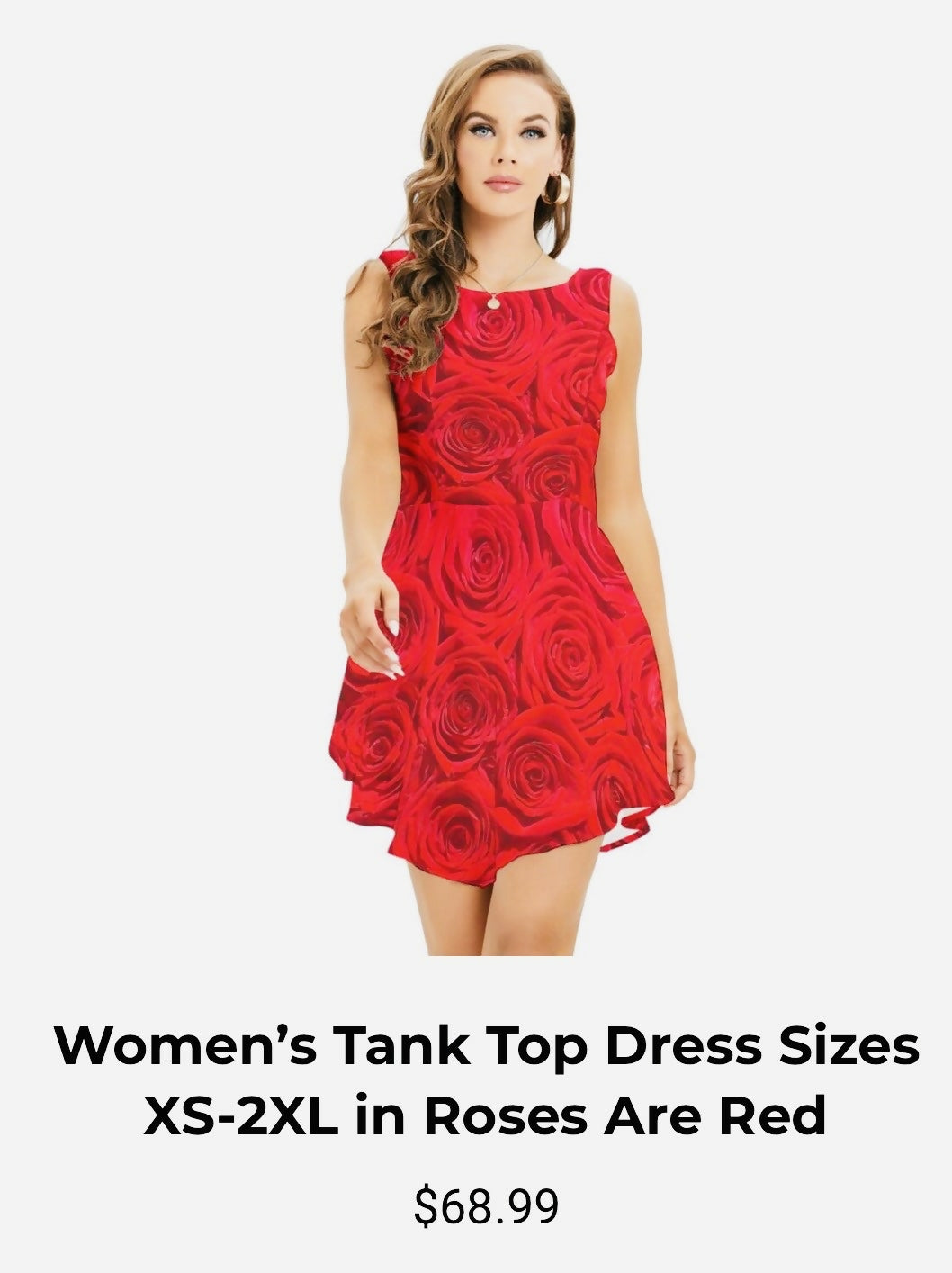 Women’s Tank Top Dress Sizes XS-2XL