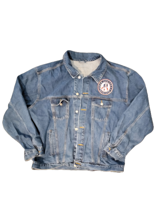 Mavlife Vintage Pats Logo Jean Trucker Jacket