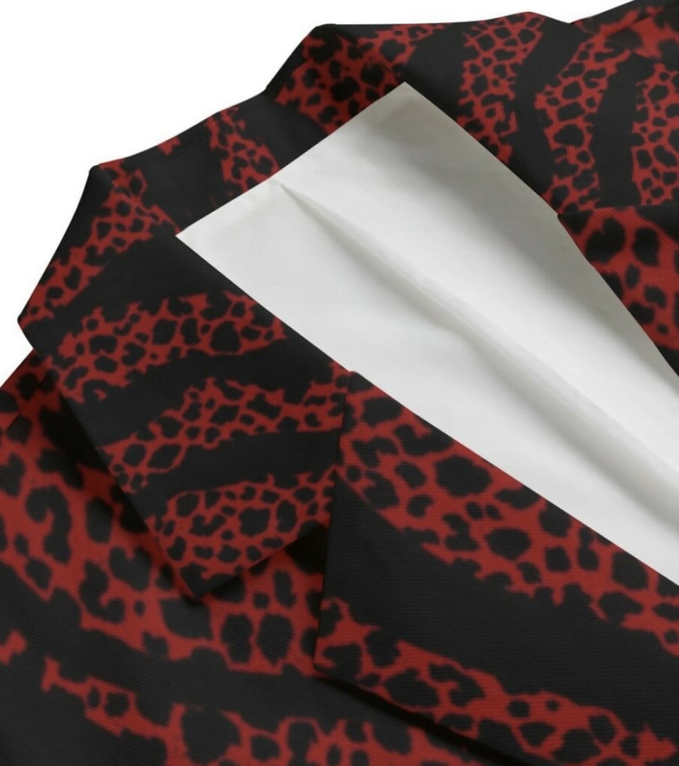 Men’s Casual Flat Lapel Collar Blazer Sizes XS-5XL