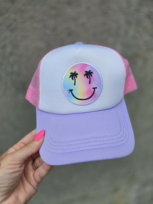 Smiley Two Tone Trucker Hat