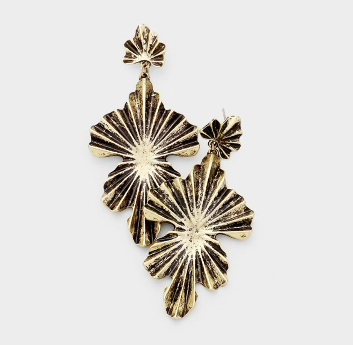 Folded Metal Earring