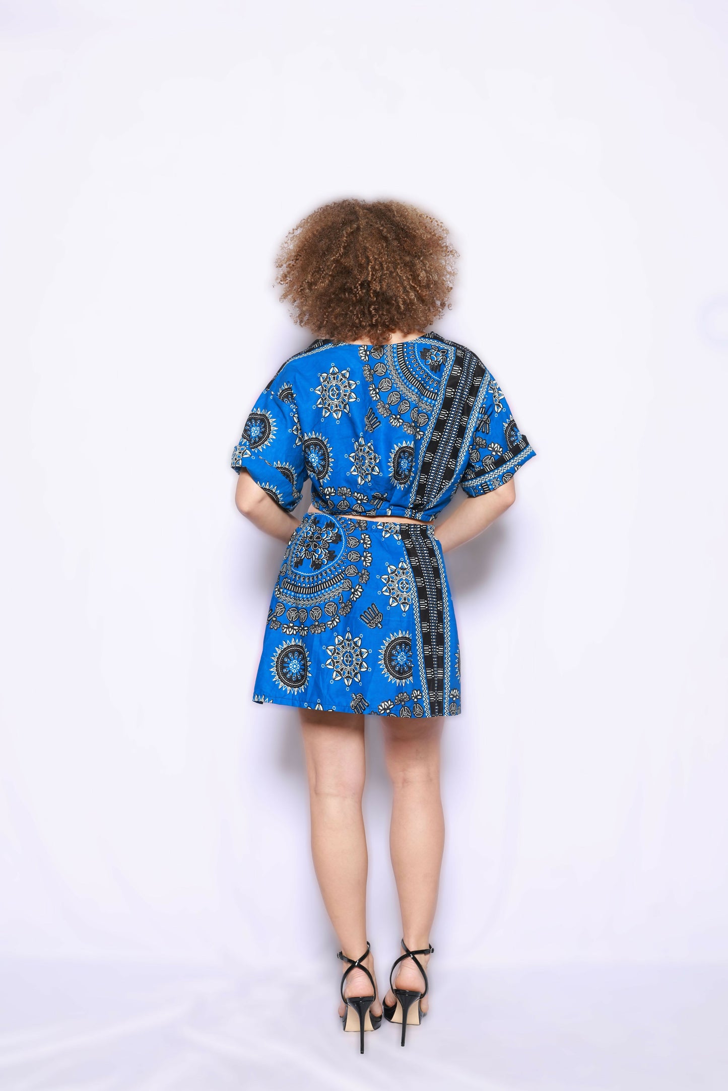 Blue ankara set