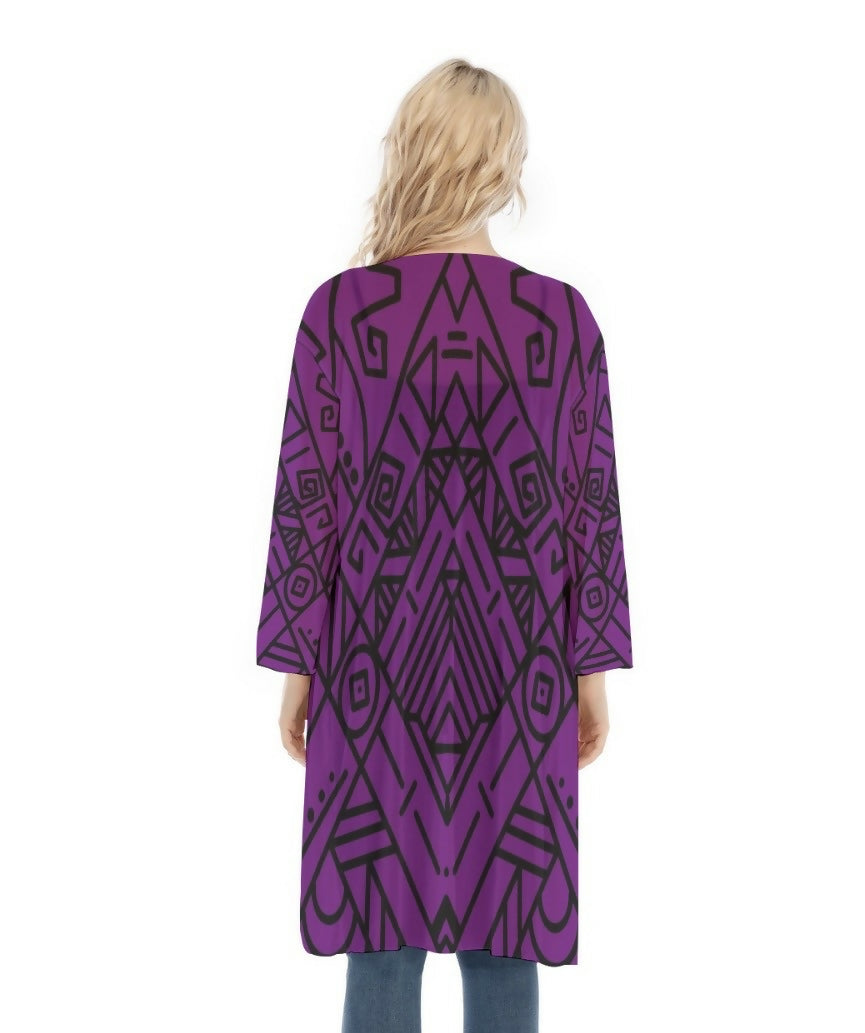 Women’s Long Sleeve Mesh Cardigan Sizes S-2XL in The Sahara