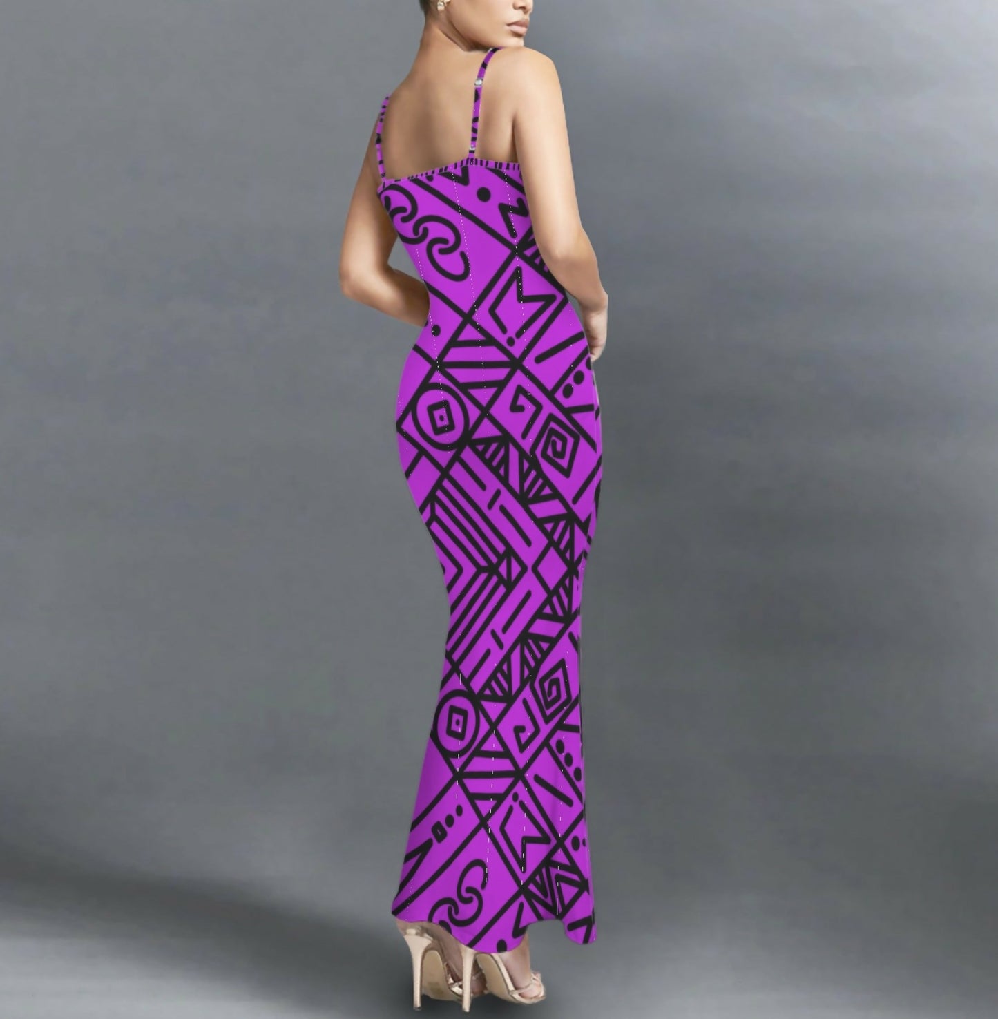 Stretchy Maxi Dress Sizes S-5XL in The Sahara
