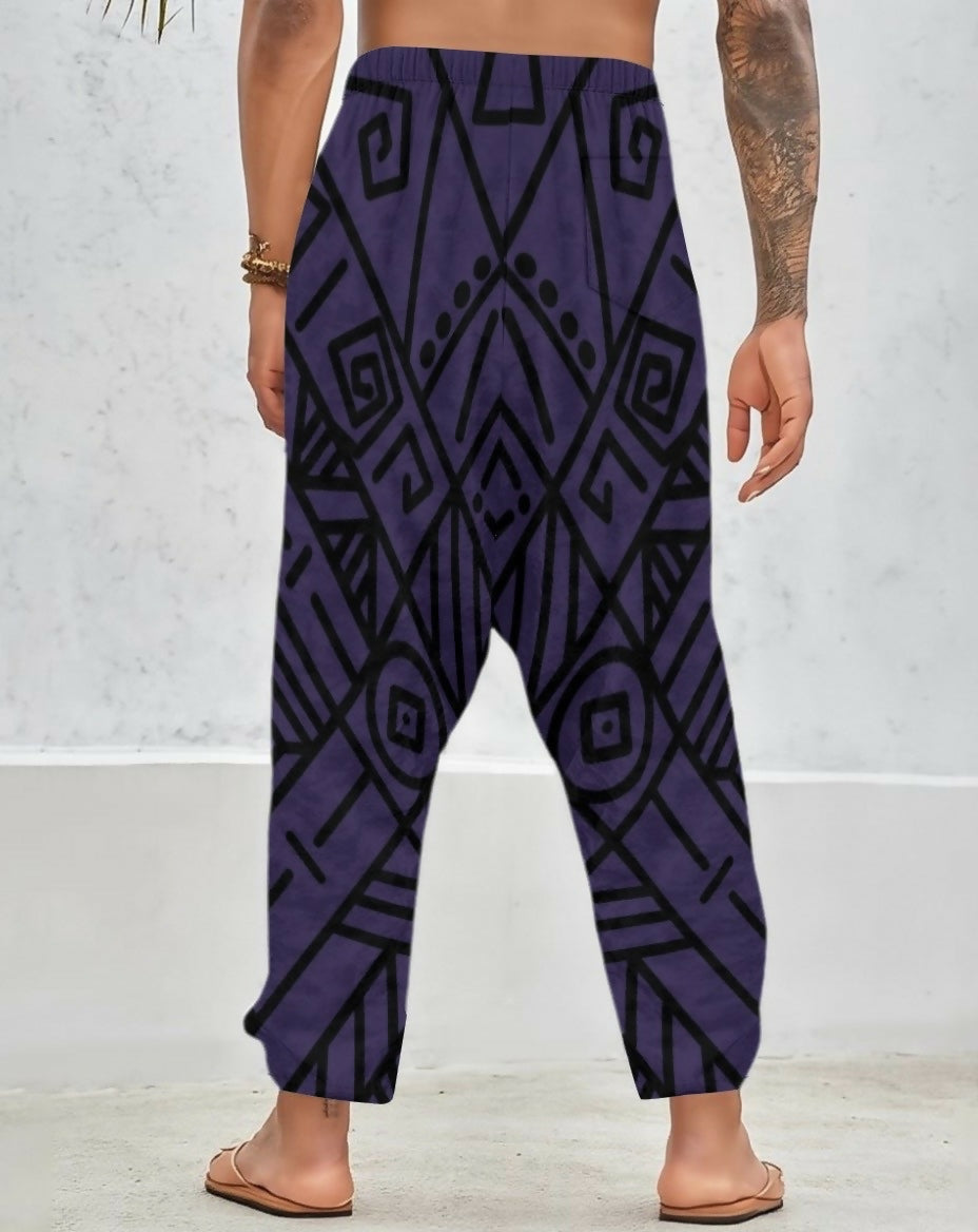 Men’s Velvet Harem Pants Sizes S-5XL in The Sahara