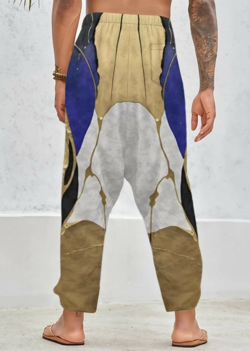 Men’s Velvety Harem Pants with Understated Luxury Sizes S-5XL