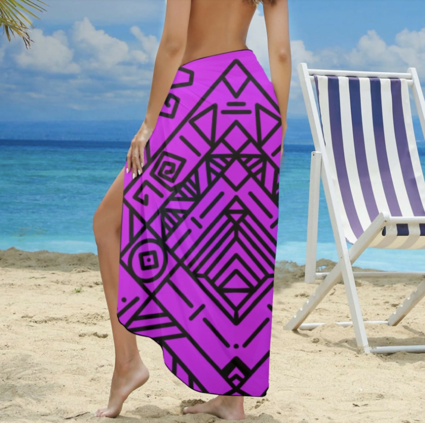 Women's Long Beach Sarong Wrap Sizes One Size in The Sahara