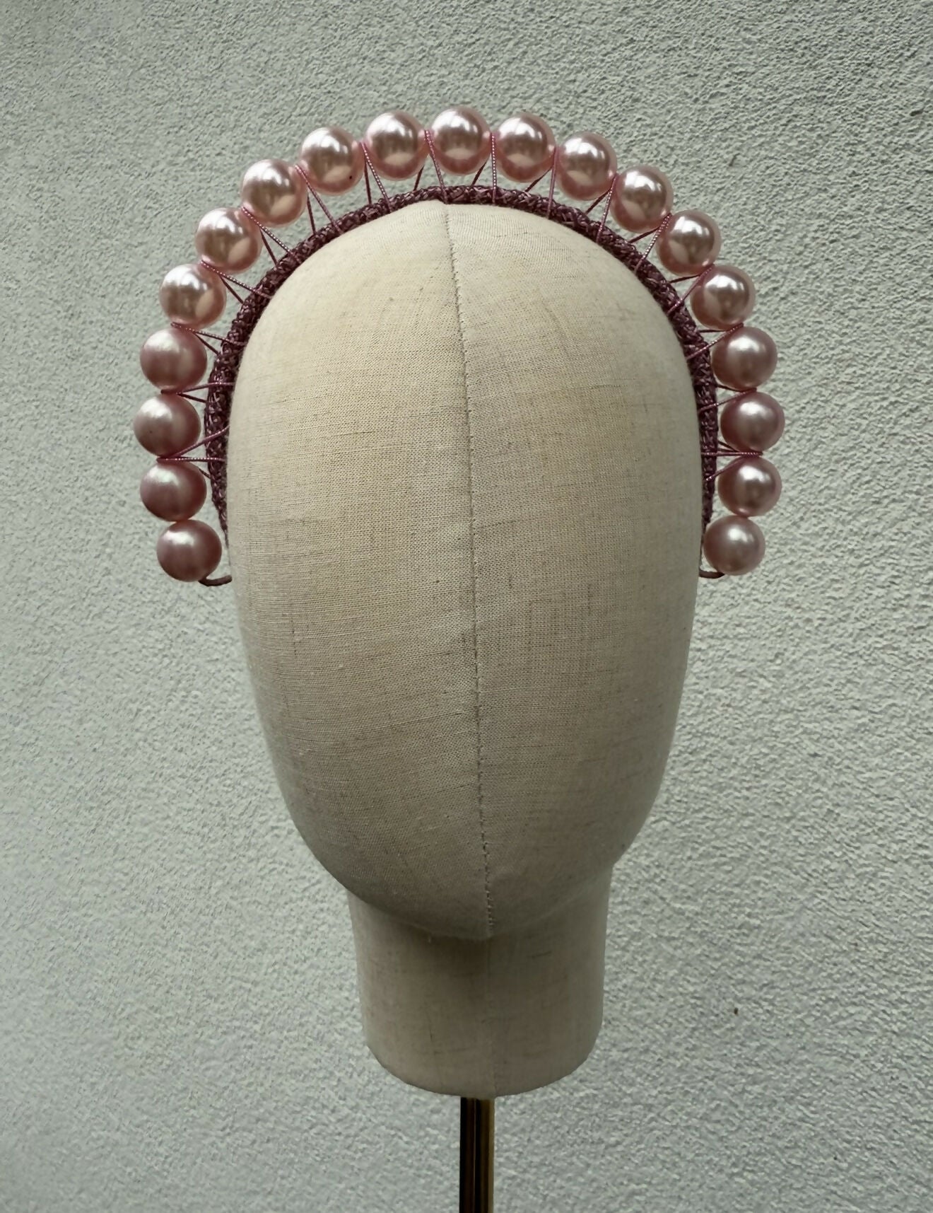Halo Pearl Headband - Pink
