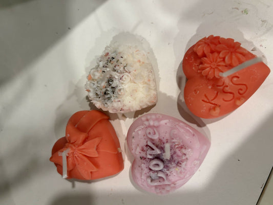 Mini Heart Candles