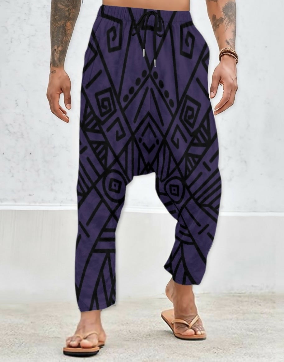 Men’s Velvet Harem Pants Sizes S-5XL in The Sahara