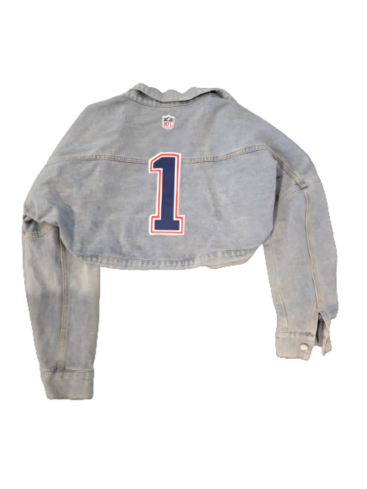 Patriots light crop jean pullover