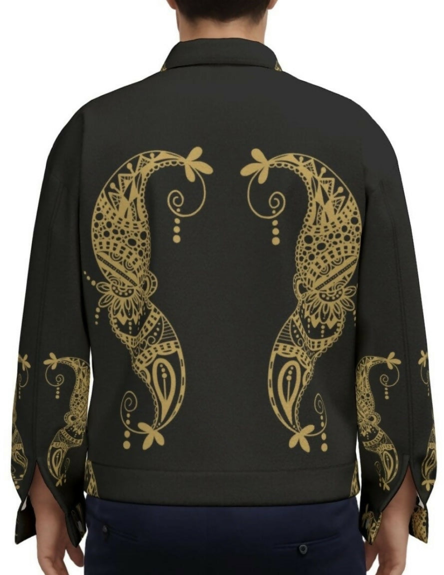Unisex Lapel Jeans Jacket | 245GSM Cotton Sizes S-5XL
