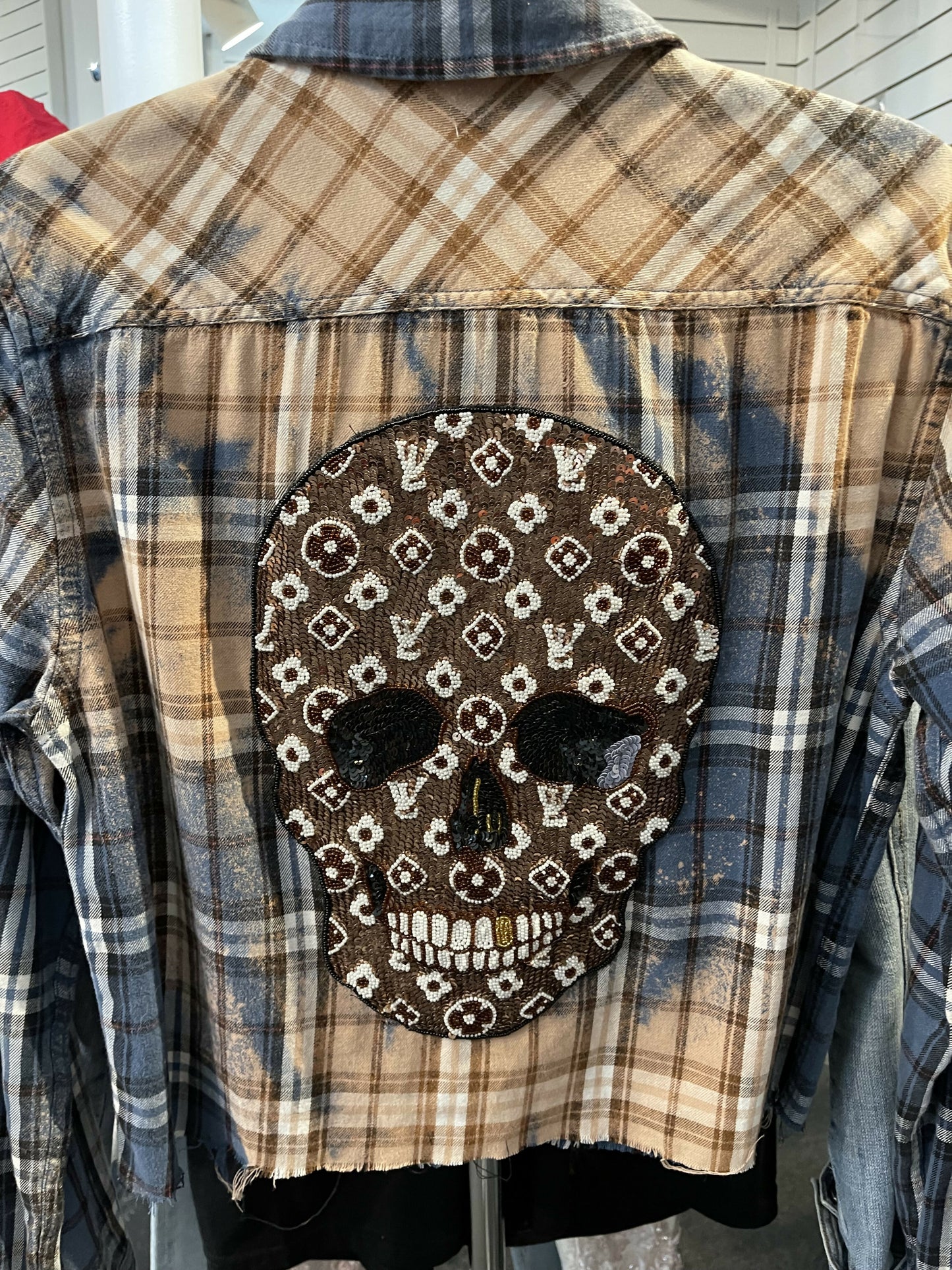 Flannel with skull