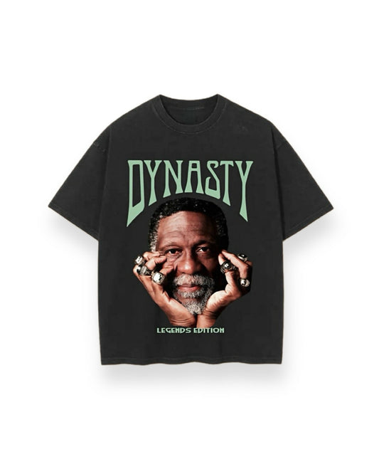 DYNASTY LEGENDS EDITION BILL RUSSELL 11 RINGS T SHIRT