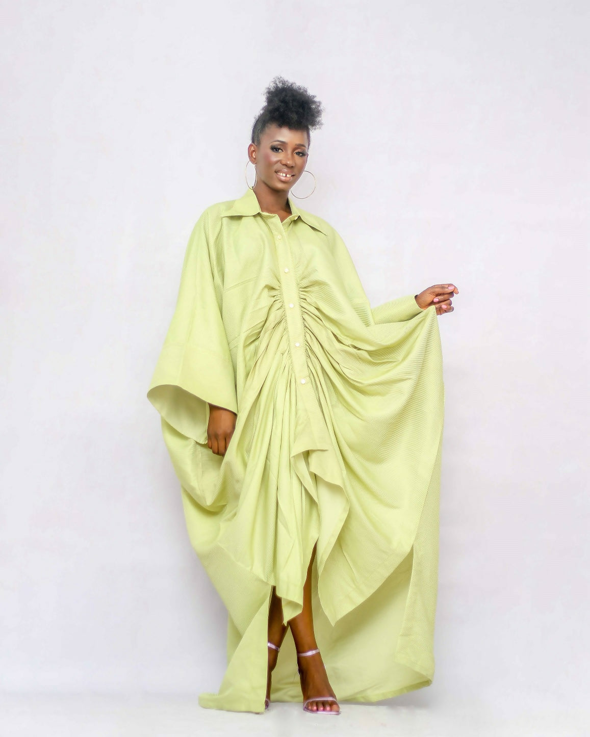The Matcha Sculpt Shrit Dress