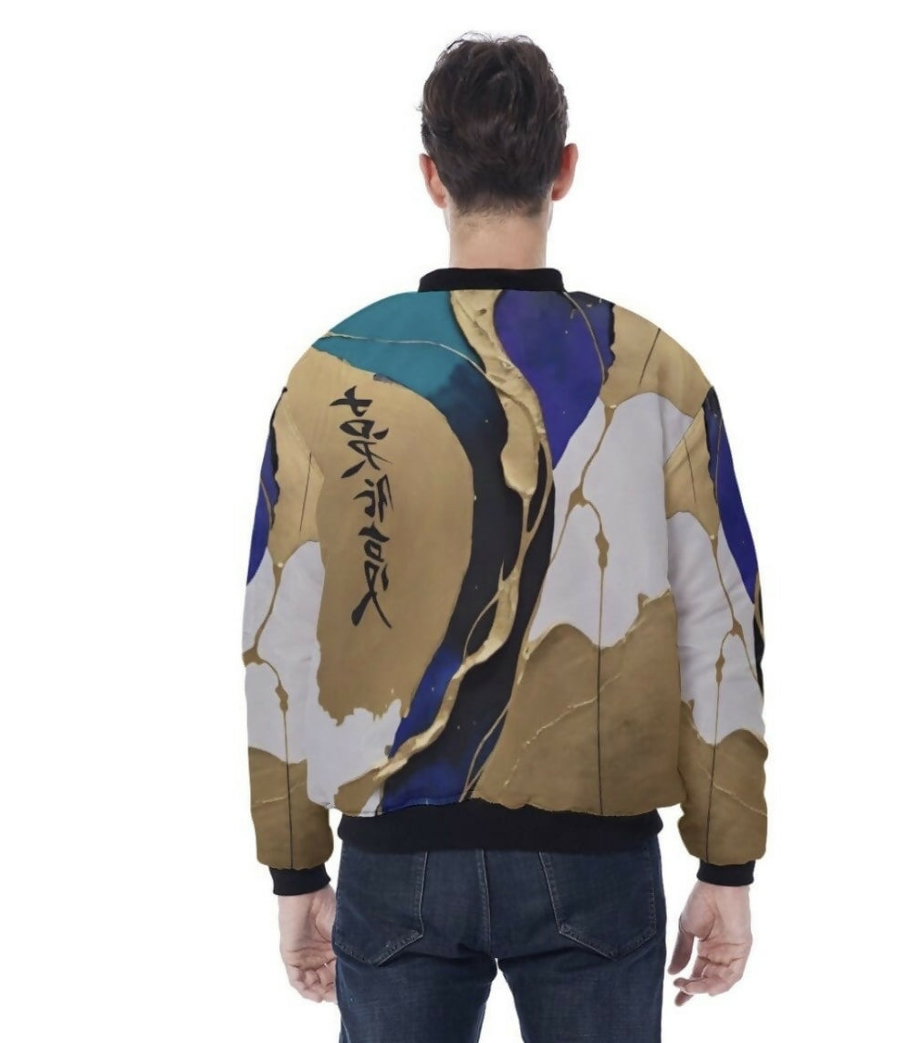 Men’s Bomber Jacket with Sleeve Pocket Sizes XS-5XL