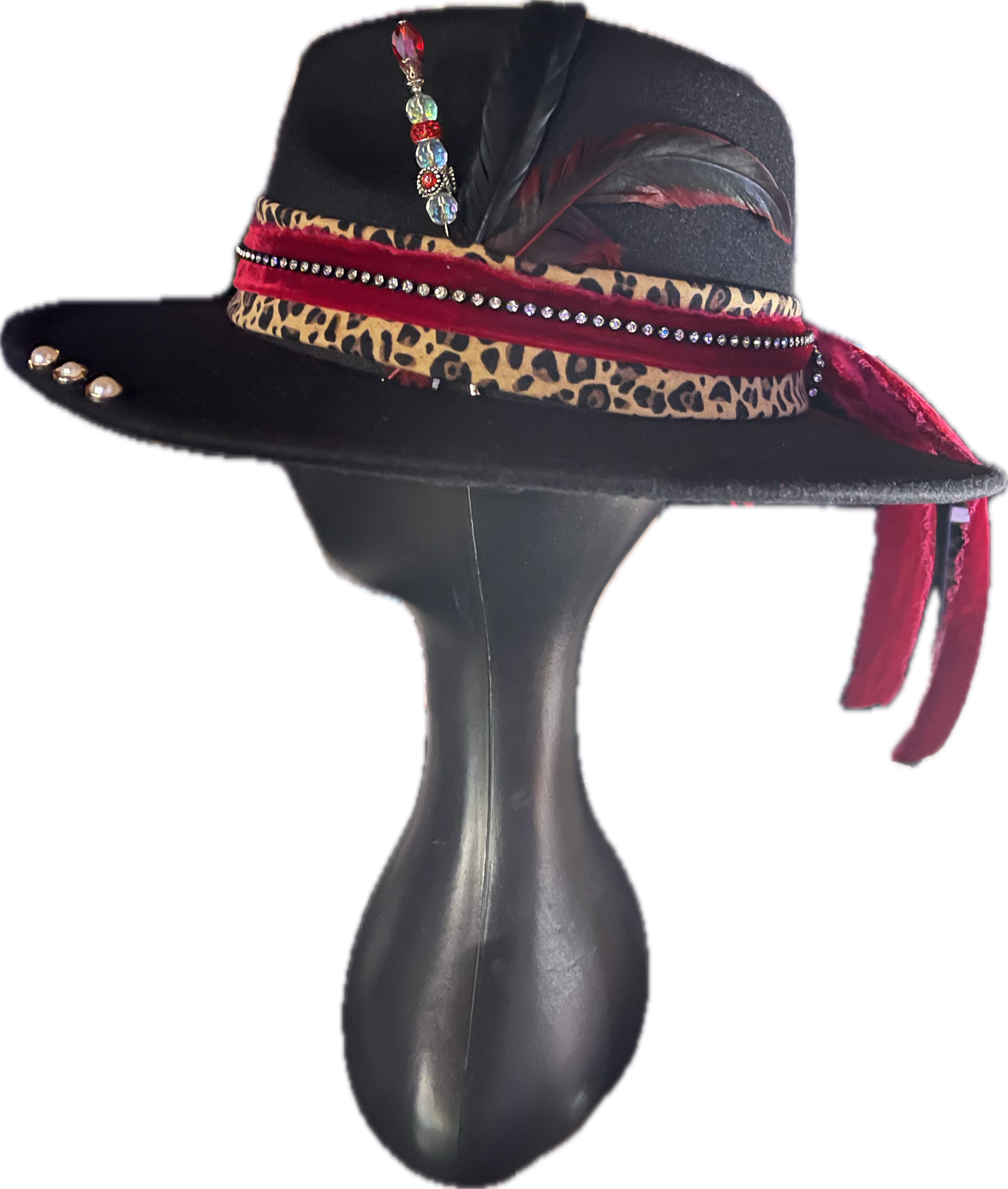 Custom Handmade Wide Brim Fedora Hat