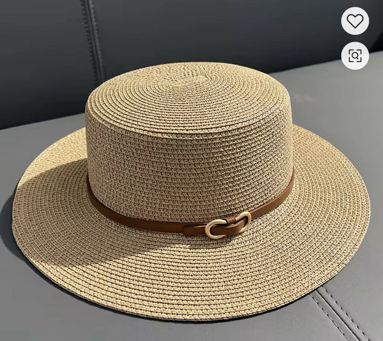 Straw Boater Hat