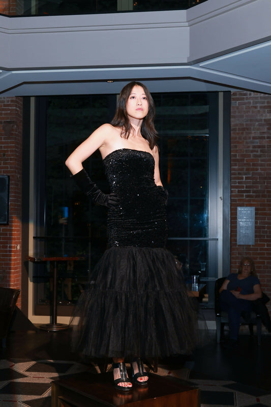 Black Sequin Dress