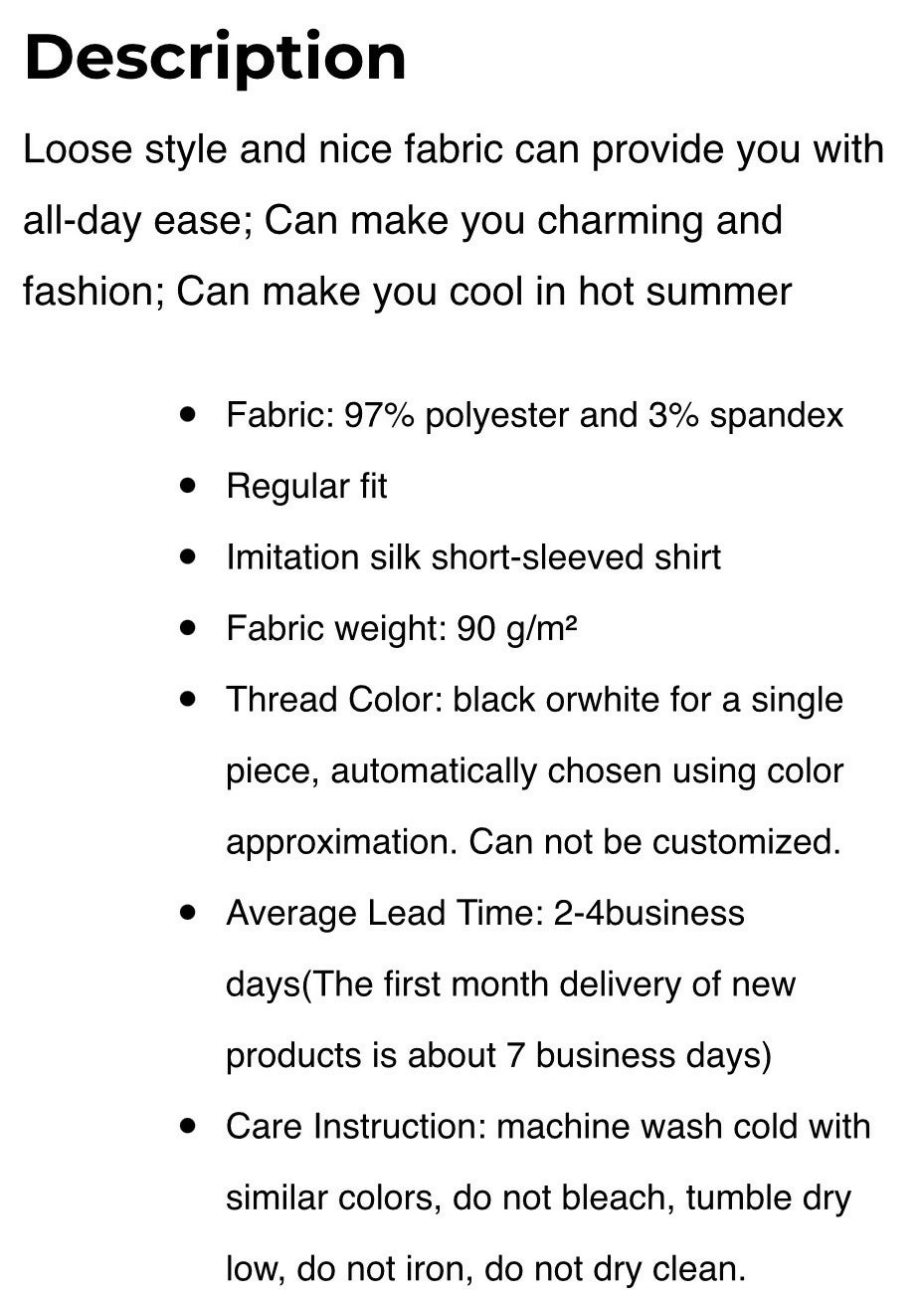 Men’s Imitation Silk Short Sleeved Shirt Sizes 89.99