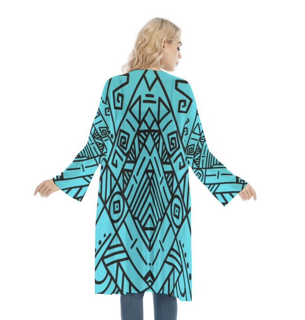 Women’s Long Sleeve Mesh Cardigan Sizes S-2XL in The Sahara