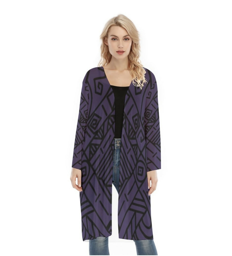 Women’s Long Sleeve Mesh Cardigan Sizes S-2XL in The Sahara