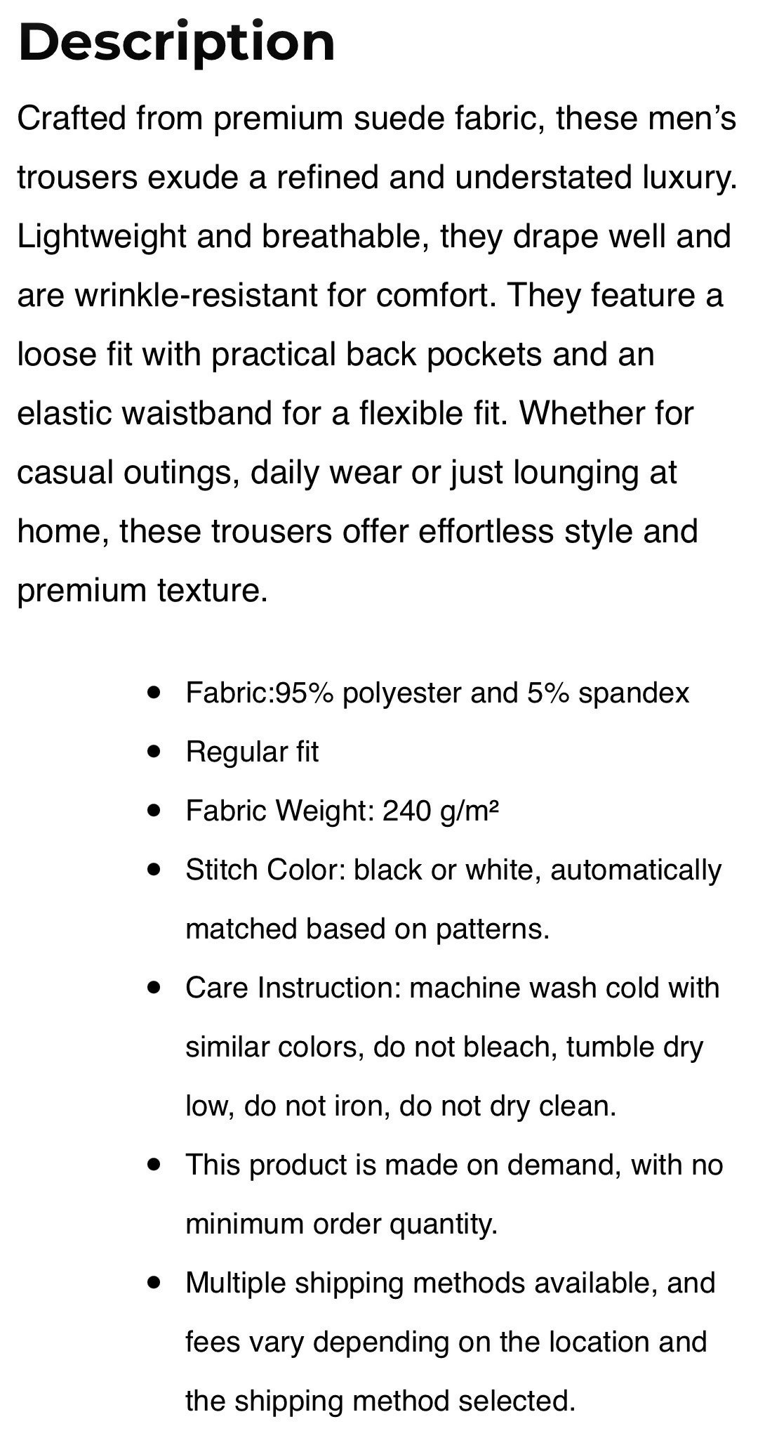 Men’s Velvety Harem Pants with Understated Luxury Sizes S-5XL