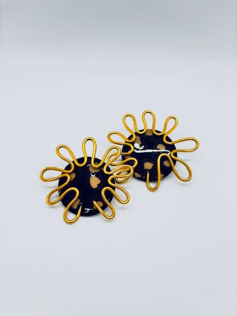 STARFISH EARRINGS - LEOPARD
