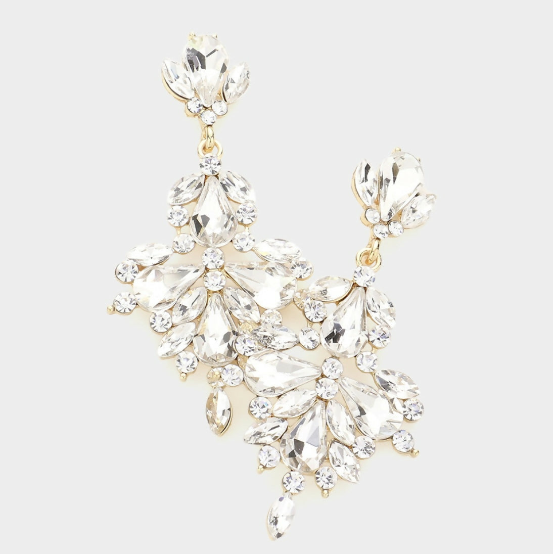 Clear Crystal Dangle Earring