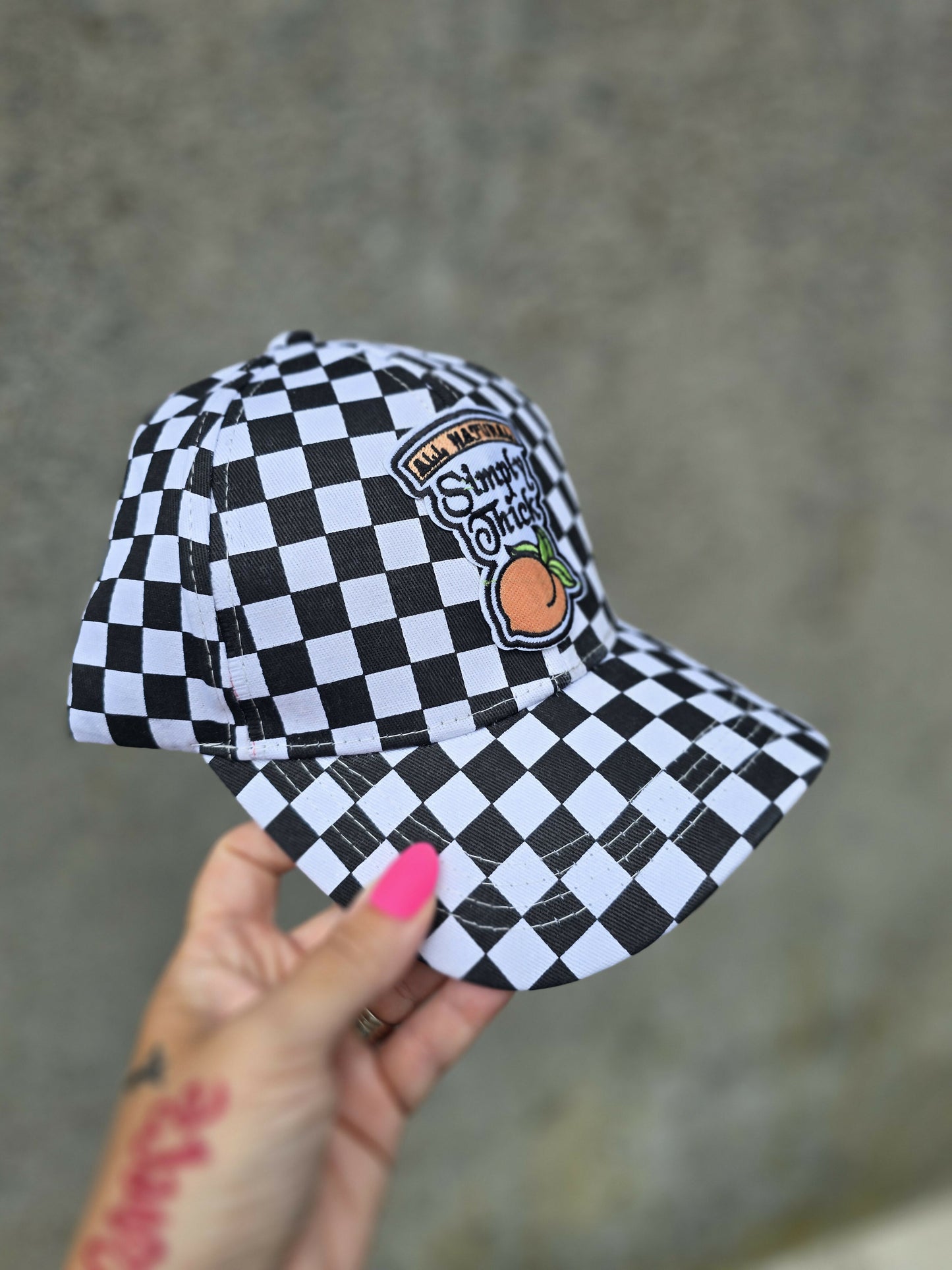 Simply Thick Checkered Buckle Hat