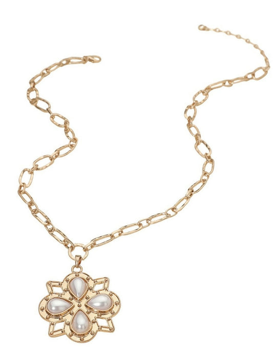 Boho Gold Paperclip Necklace