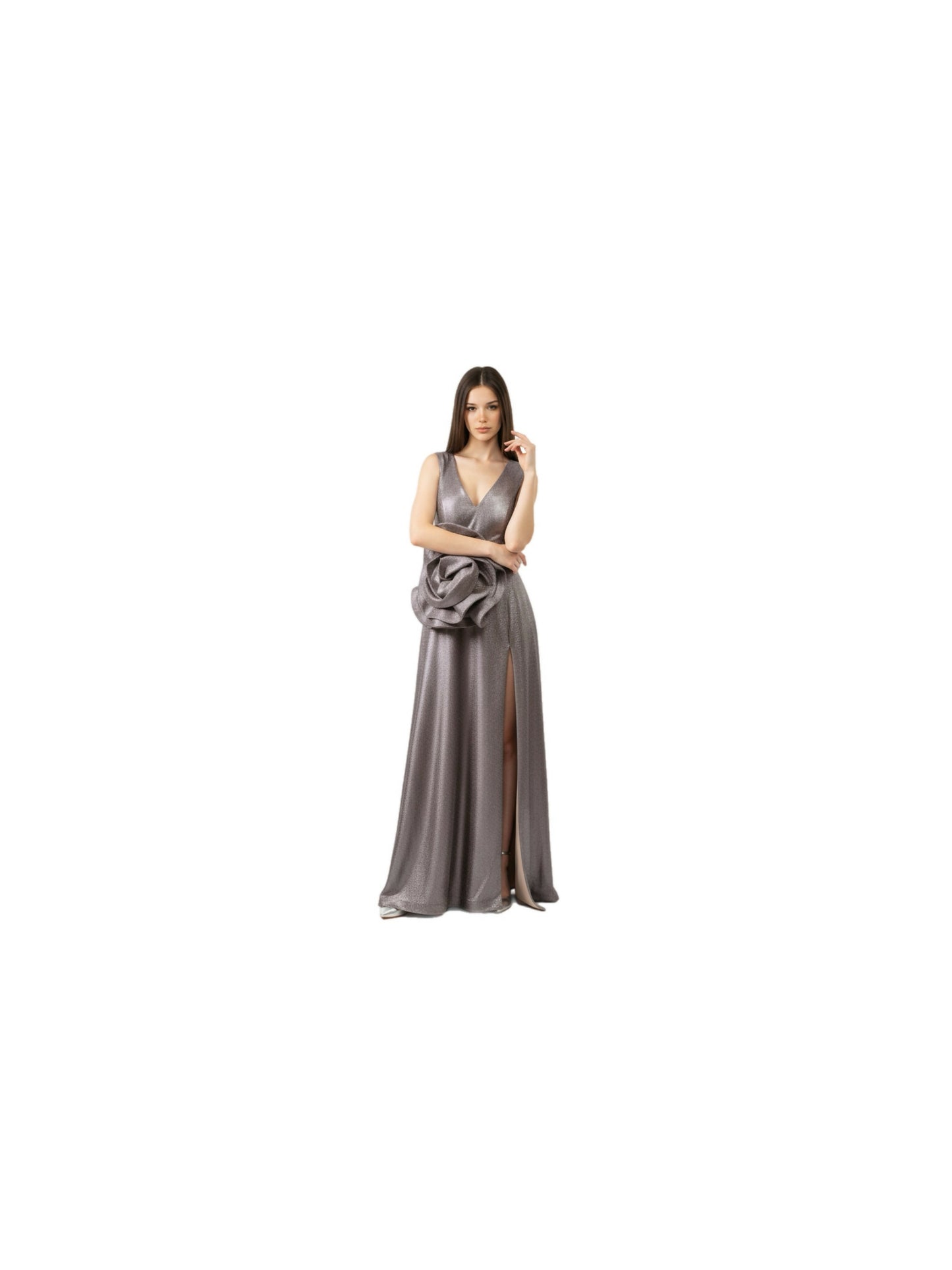 The Rosette Drape Gown