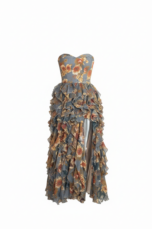 The Bliss Ruffle Gown