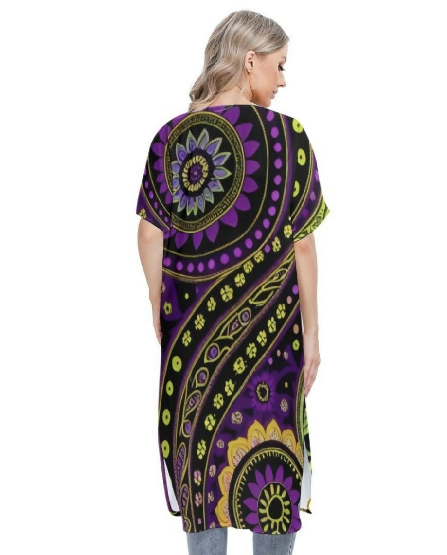 Women’s Short Sleeve Kimono Sizes S-2XL