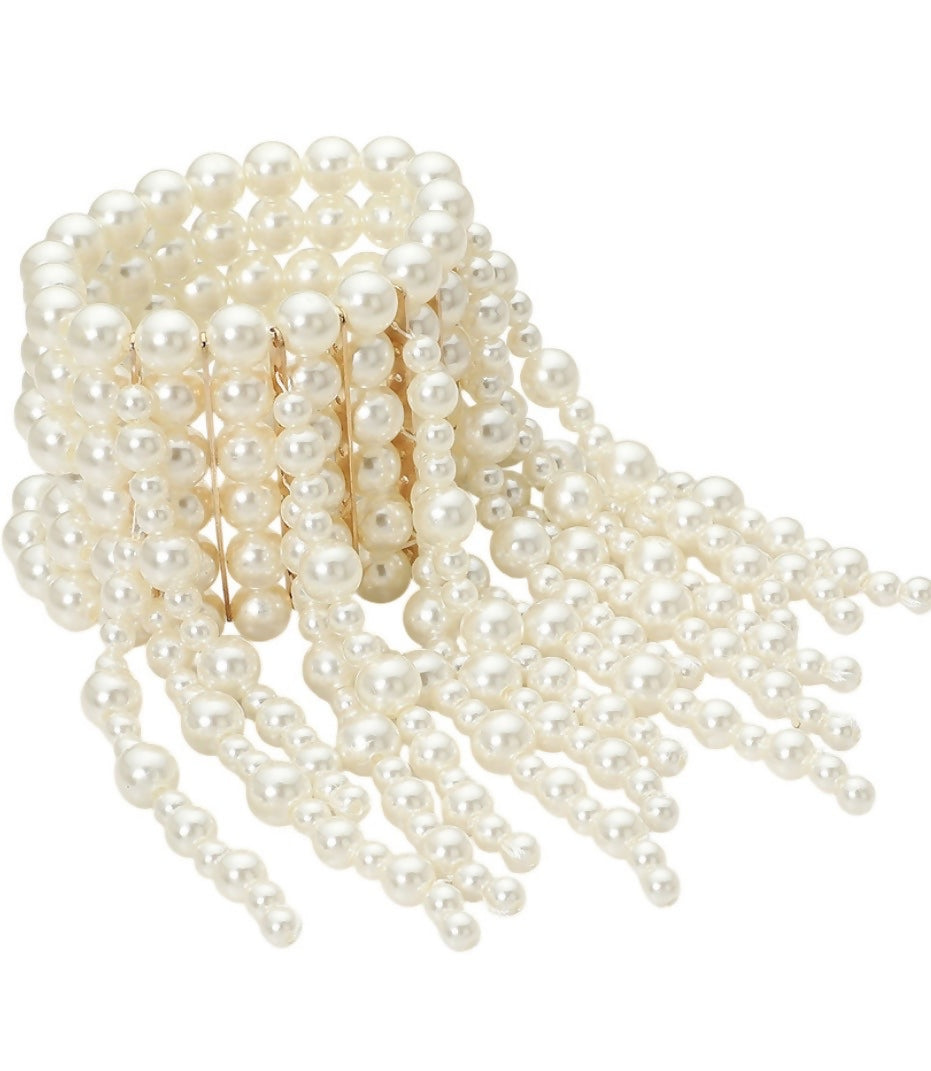 Cream Pearl Cuff Bracelet