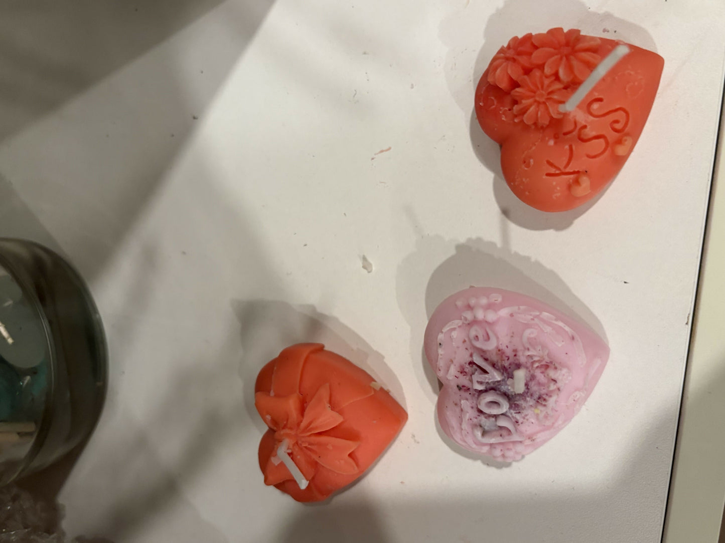 Mini Heart Candles