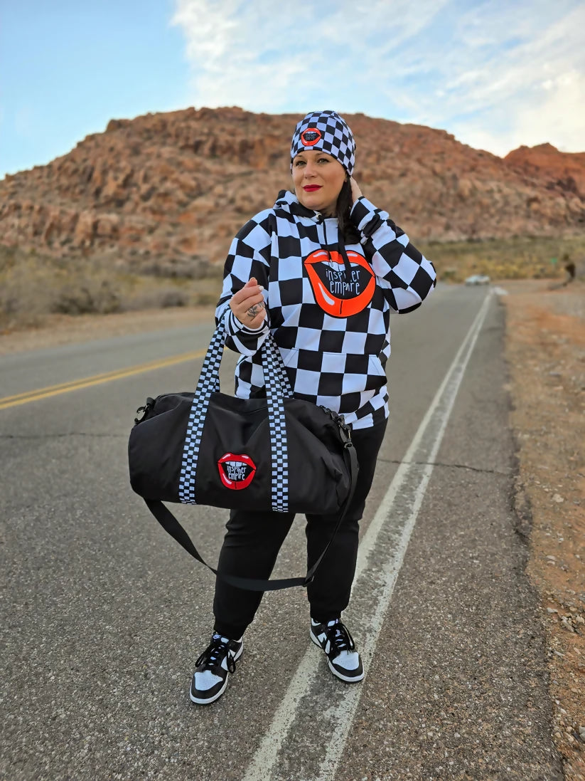 Bogosplit--IHER Checkered Lips Model Whole Outfit