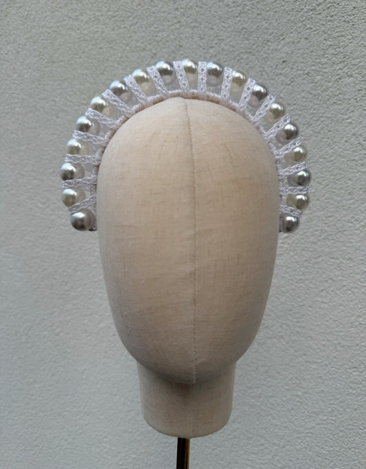 Halo Headband - Bridal Grace White