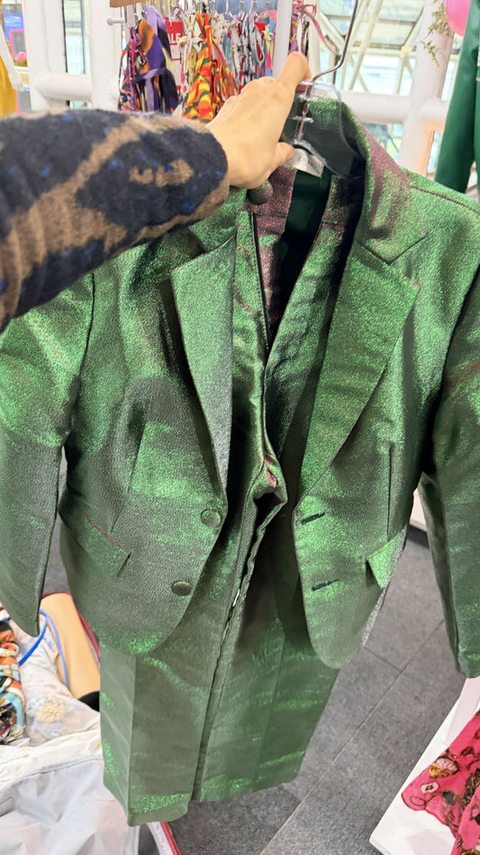 Green suit jacket