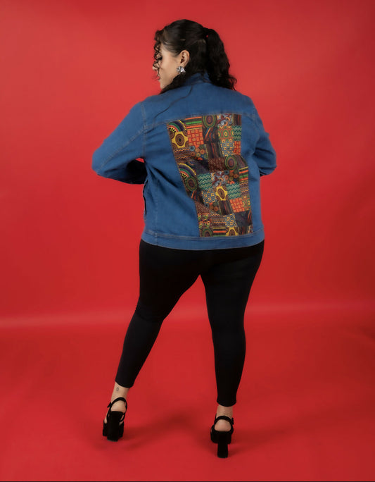 Denim Afro Jacket