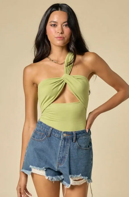 Ava One Shoulder Reversible Bodysuit