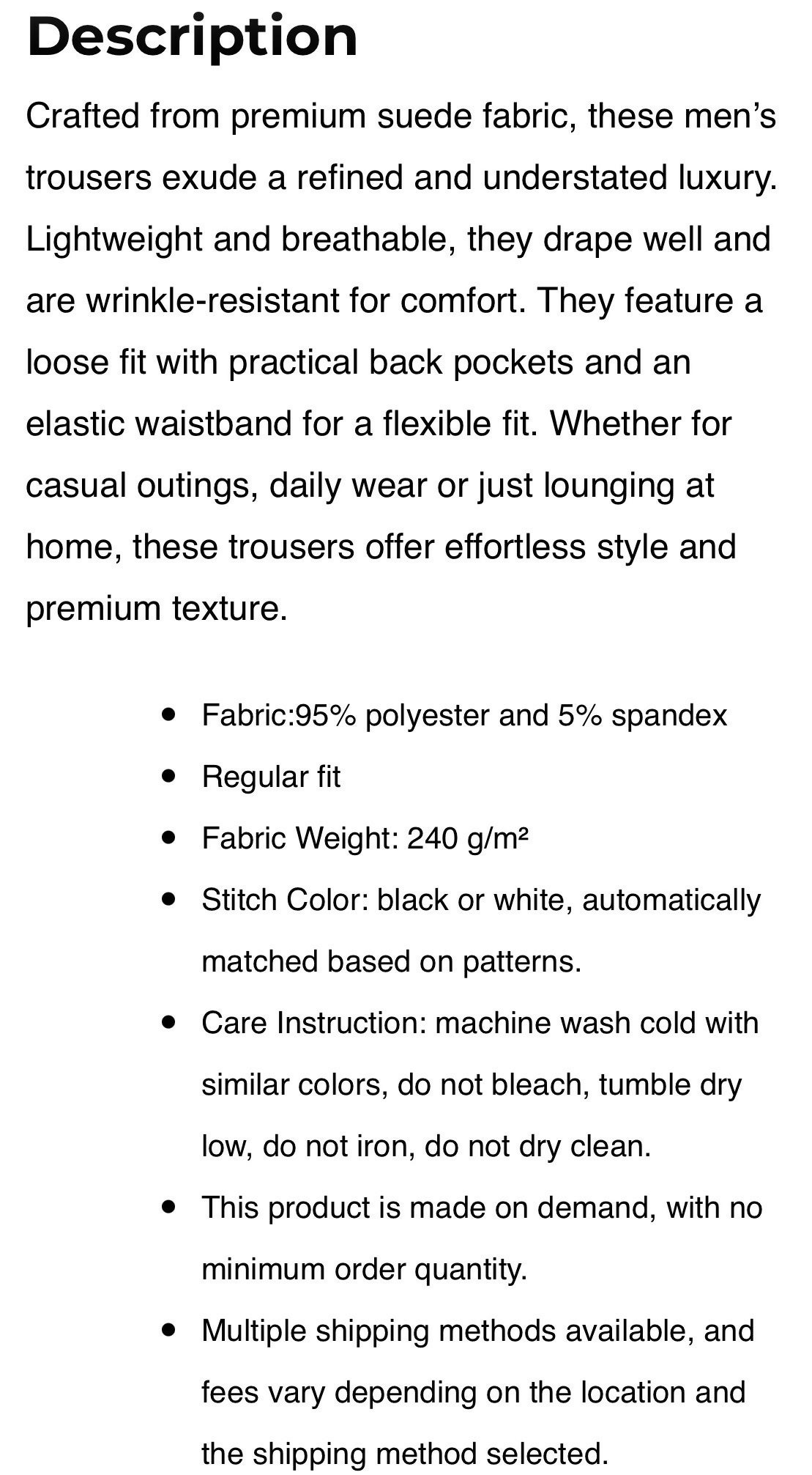 Men’s Velvety Harem Pants with Understated Luxury Sizes S-5XL