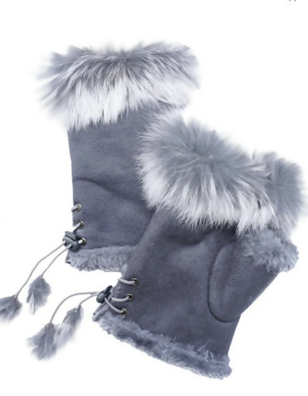 Gray Fingerless Gloves