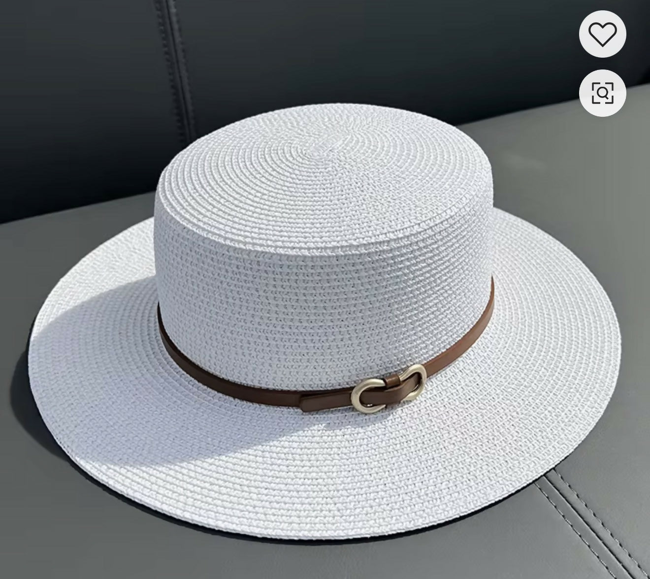 Straw Boater Hat