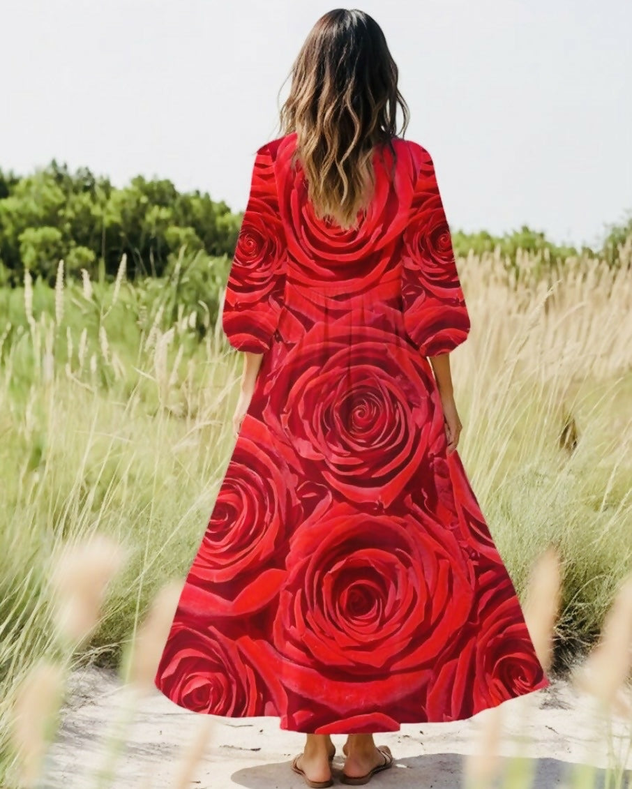 Women’s Long Sleeve Dress Sizes S-5XL