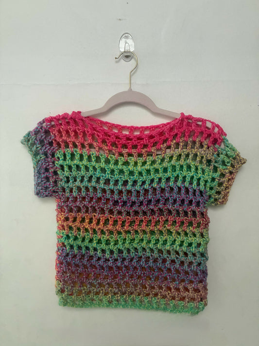 Mesh T Shirt--Rainbow