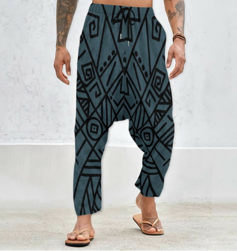 Men’s Velvet Harem Pants Sizes S-5XL in The Sahara