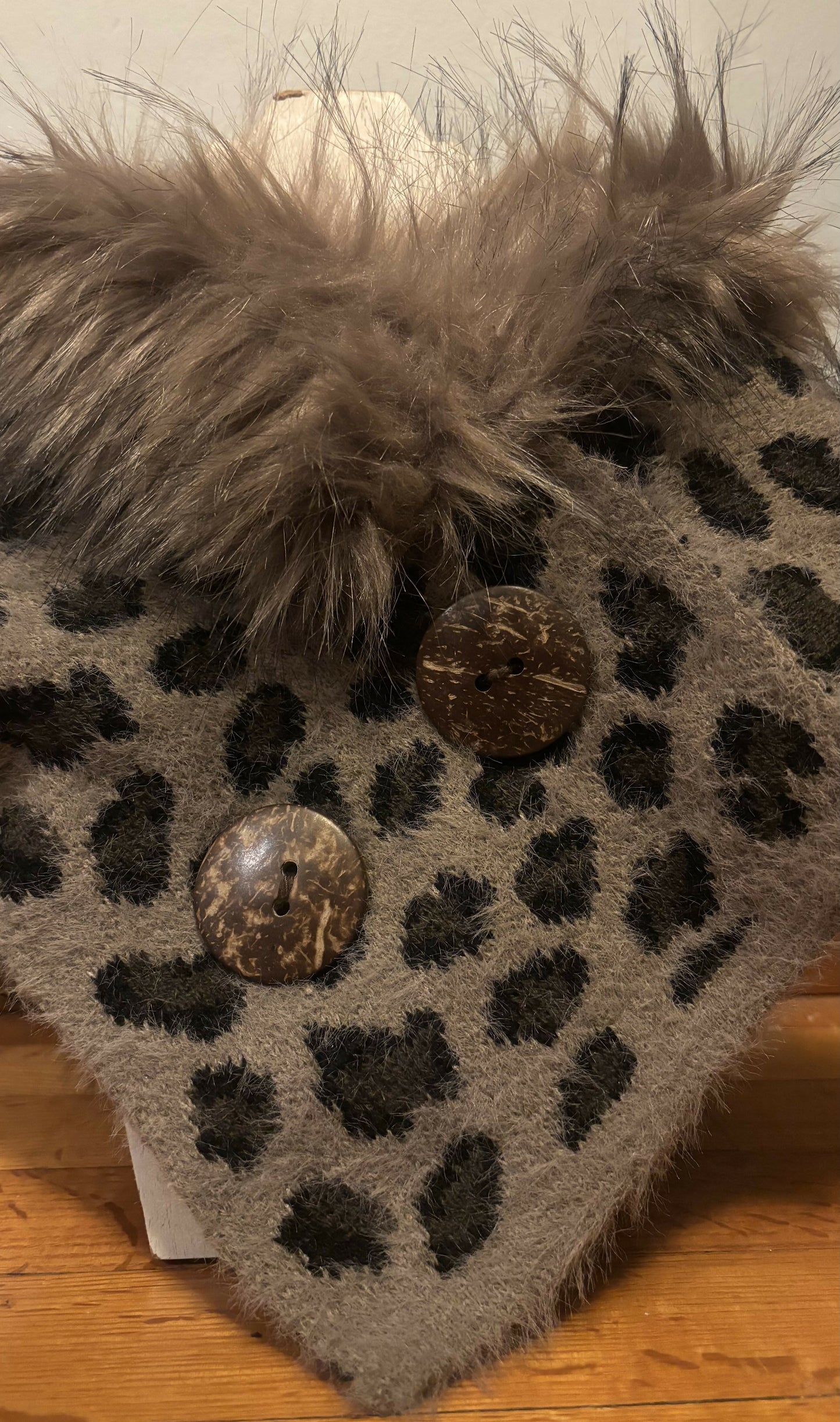 Leopard/Faux Fur Scarf